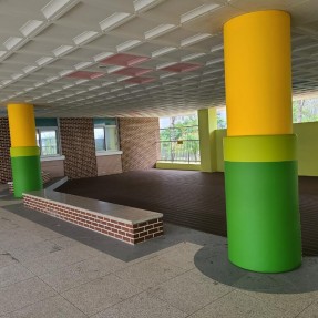 천안 성성초등학교 기둥쿠션